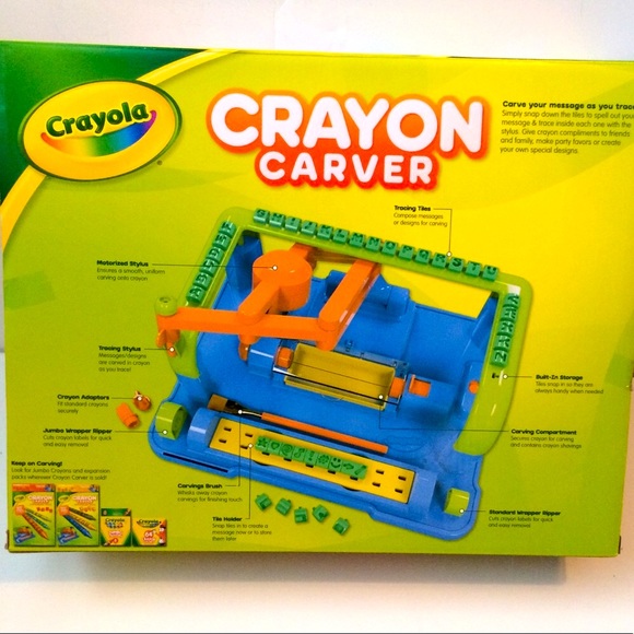 NEW! CRAYOLA Motorized Crayon Carver - Personalize & Engrave Crayons!COLLECTIBLE - Picture 2 of 9